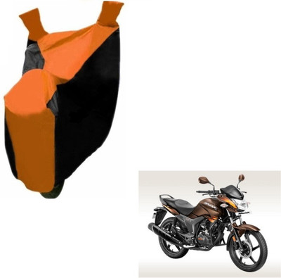 MOCKHE Two Wheeler Cover for Hero(Hunk, Black, Orange)
