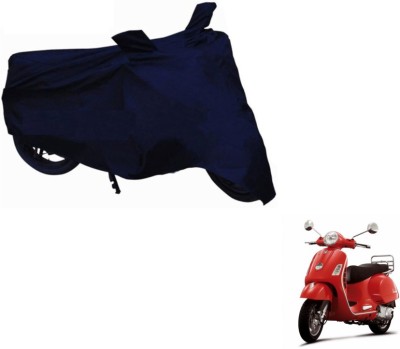 MOCKHE Two Wheeler Cover for Universal For Bike(Vespa LX, Blue)