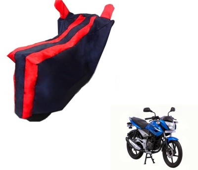 Flipkart SmartBuy Two Wheeler Cover for Bajaj(XCD 125cc, Black, Red)