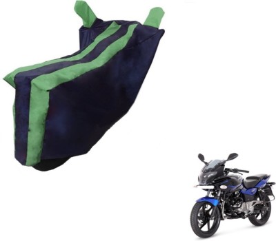 MOCKHE Two Wheeler Cover for Bajaj(Pulsar, Black, Green)