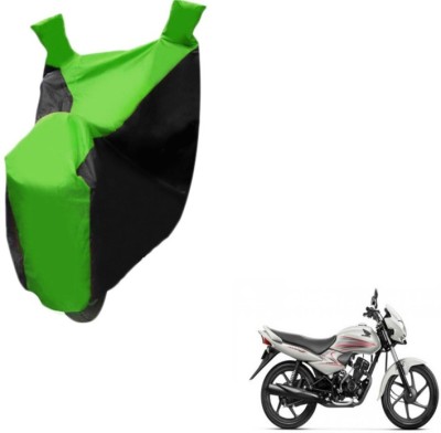 MOCKHE Two Wheeler Cover for Honda(Dream Neo, Black, Green)