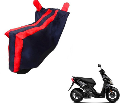MOCKHE Two Wheeler Cover for Yamaha(Jog R, Black, Red)