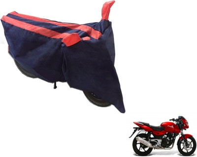 MOCKHE Two Wheeler Cover for Bajaj(Pulsar, Black, Orange)