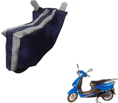 Flipkart SmartBuy Two Wheeler Cover for Hero(E Scoot, Black, Silver)