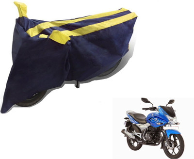 MOCKHE Two Wheeler Cover for Bajaj(Discover 150 f, Black, Yellow)
