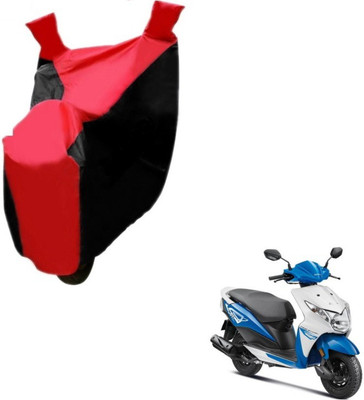 MOCKHE Two Wheeler Cover for Honda(Deo, Black, Red)