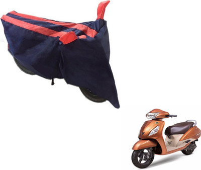 MOCKHE Two Wheeler Cover for TVS(Jupiter, Black, Orange)