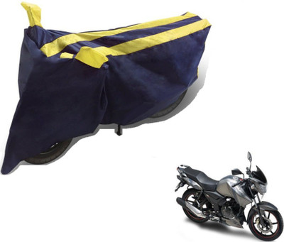 MOCKHE Two Wheeler Cover for TVS(Apache, Black, Yellow)