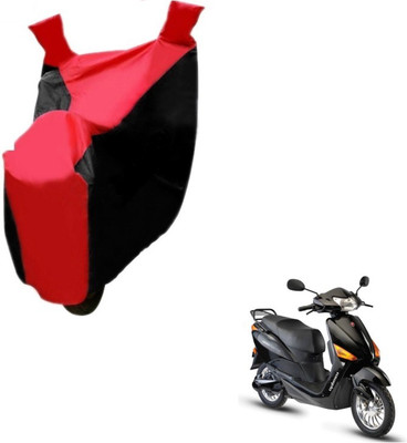 MOCKHE Two Wheeler Cover for Hero(Electric Optima, Black, Red)