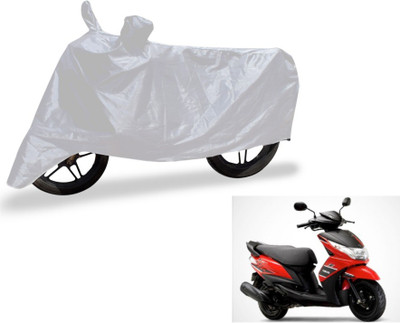 MOCKHE Two Wheeler Cover for Yamaha(Ray, Silver)