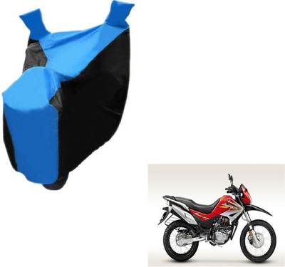 MOCKHE Two Wheeler Cover for Hero(Impulse, Black, Blue)