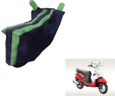 MOCKHE Two Wheeler Cover for Hero(Pleasure, Black, Green)