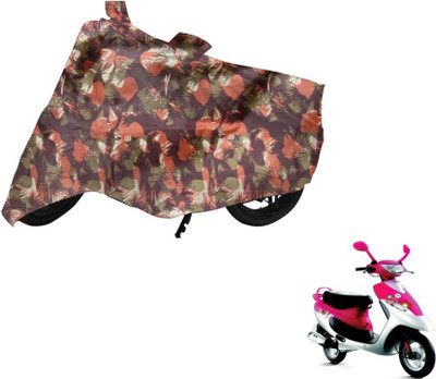MOCKHE Two Wheeler Cover for TVS(Scooty Pep+, Multicolor)