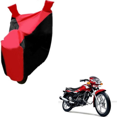 MOCKHE Two Wheeler Cover for TVS(Star Sport, Black, Red)