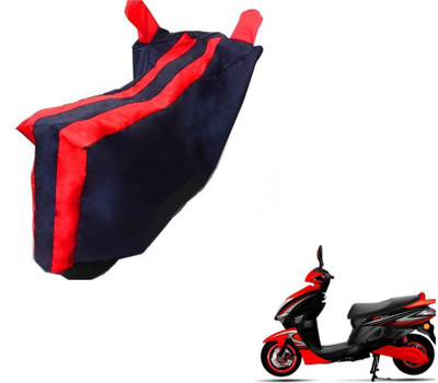 MOCKHE Two Wheeler Cover for Kinetic(Nova, Black, Red)