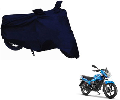 MOCKHE Two Wheeler Cover for TVS(Victor GLX, Blue)