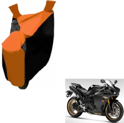 Flipkart SmartBuy Two Wheeler Cover for Yamaha(YZF R1, Black, Orange)