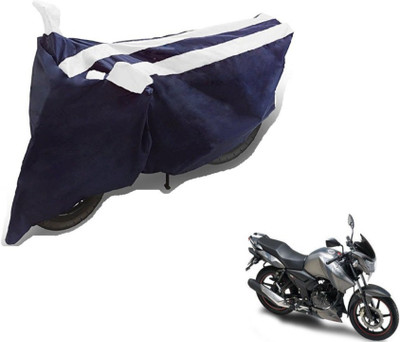 MOCKHE Two Wheeler Cover for TVS(Apache, Black, White)