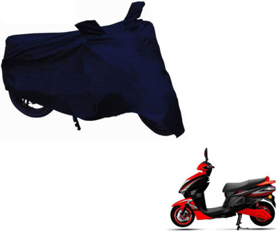 MOCKHE Two Wheeler Cover for Kinetic(Nova, Blue)