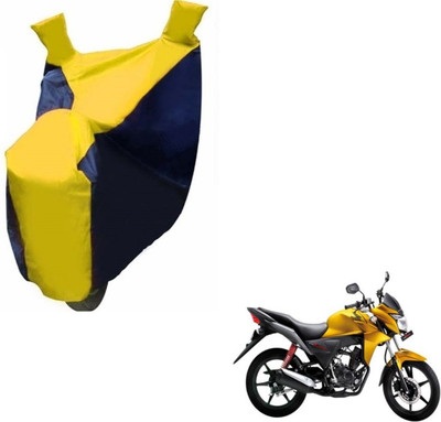 MOCKHE Two Wheeler Cover for Honda(CB Twister, Black, Yellow)