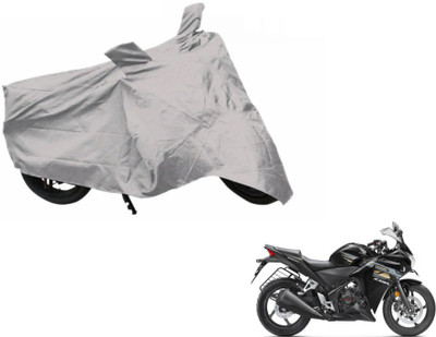 MOCKHE Two Wheeler Cover for Honda(CBR 250R, Silver)