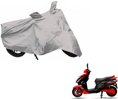 MOCKHE Two Wheeler Cover for Kinetic(Nova, Silver)