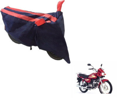 MOCKHE Two Wheeler Cover for Hero(Splendor, Black, Orange)