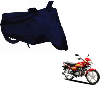 MOCKHE Two Wheeler Cover for Hero(HF Deluxe, Blue)