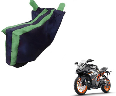 MOCKHE Two Wheeler Cover for KTM(RC 390, Black, Green)