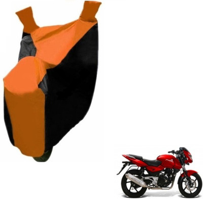 MOCKHE Two Wheeler Cover for Bajaj(Pulsar, Black, Orange)