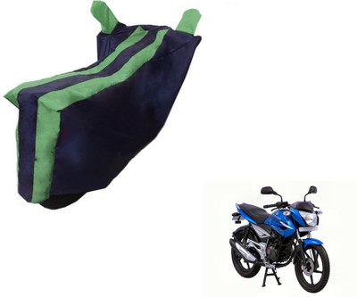 MOCKHE Two Wheeler Cover for Bajaj(XCD 125cc, Black, Green)