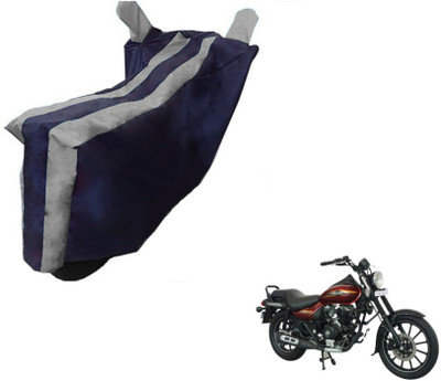 MOCKHE Two Wheeler Cover for Bajaj(Avenger 150 Street, Black, Silver)