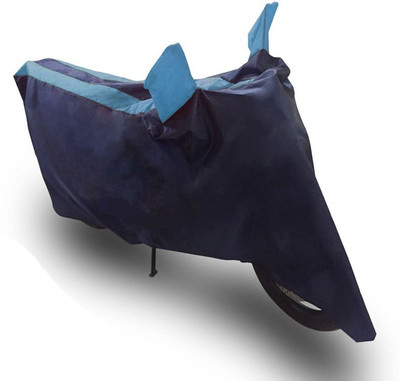 MOCKHE Two Wheeler Cover for Bajaj(Pulsar 135 LS DTS-i, Black, Blue)