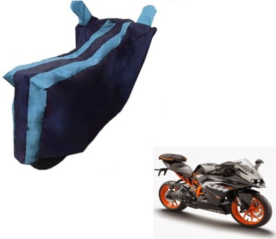 Flipkart SmartBuy Two Wheeler Cover for KTM(RC 200, Black, Blue)