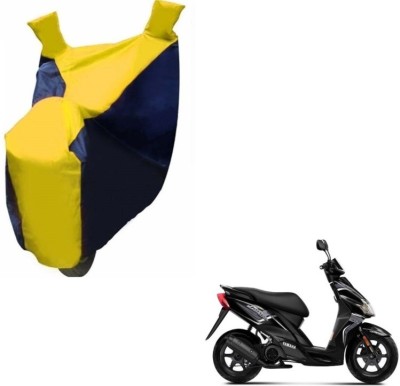 MOCKHE Two Wheeler Cover for Yamaha(Jog R, Black, Yellow)