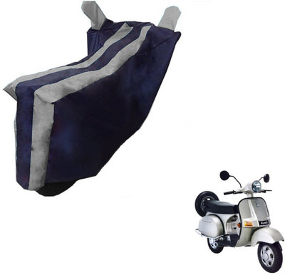 MOCKHE Two Wheeler Cover for Bajaj(Black, Silver)