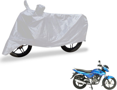 MOCKHE Two Wheeler Cover for Bajaj(Silver)