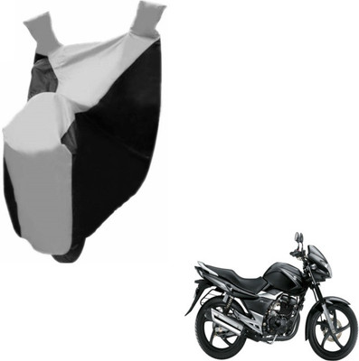 Flipkart SmartBuy Two Wheeler Cover for Suzuki(GS, Black, Silver)