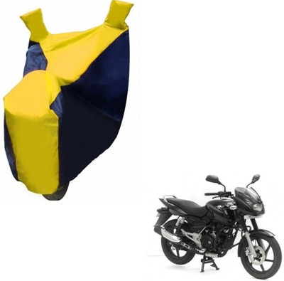 Flipkart SmartBuy Two Wheeler Cover for Bajaj(Pulsar 180 DTS-i, Black, Yellow)