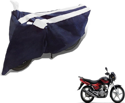 MOCKHE Two Wheeler Cover for Yamaha(YBR 125, Black, White)