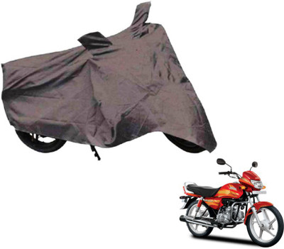 MOCKHE Two Wheeler Cover for Hero(CD deluxe, Grey)