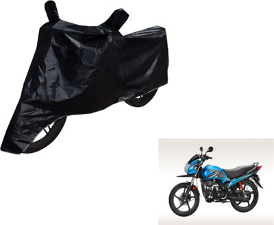 MOCKHE Two Wheeler Cover for Hero(Passion Pro TR, Black)