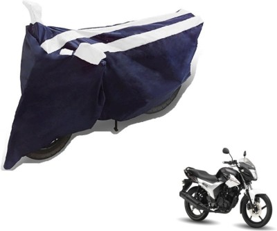 MOCKHE Two Wheeler Cover for Yamaha(SZ R, Black, White)