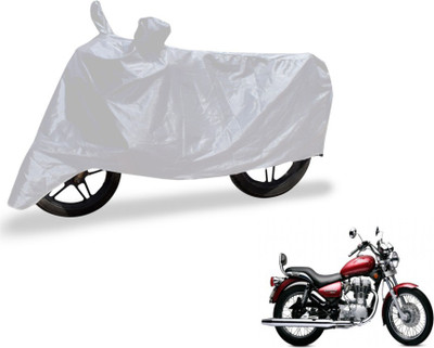 MOCKHE Two Wheeler Cover for Royal Enfield(Twin spark, Silver)
