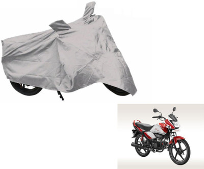 MOCKHE Two Wheeler Cover for Hero(Splendor I Smart, Silver)