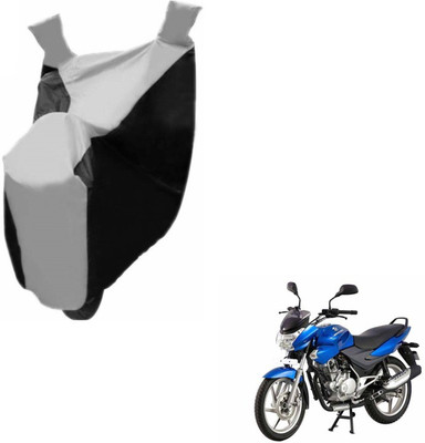 Flipkart SmartBuy Two Wheeler Cover for Bajaj(Discover 150 s, Black, Silver)