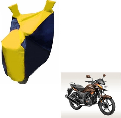 MOCKHE Two Wheeler Cover for Hero(Hunk, Black, Yellow)