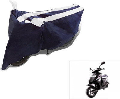 MOCKHE Two Wheeler Cover for Mahindra(Kine, Black, White)