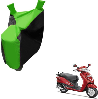 MOCKHE Two Wheeler Cover for Hero(Duet, Black, Green)