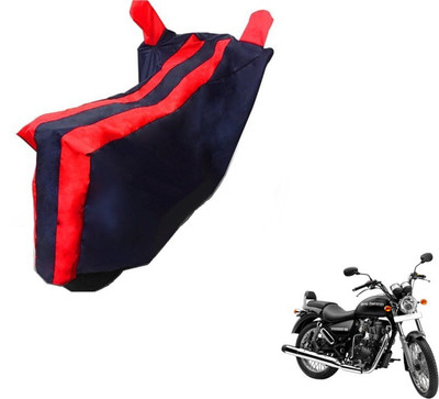 MOCKHE Two Wheeler Cover for Royal Enfield(Thunderbird 350, Black, Red)